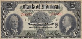 Canada 5 Dollars, 1938, VF
serial number: 298896
Estimate: $ 100-200
