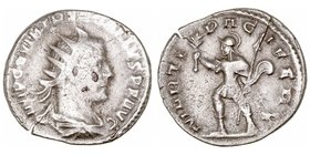 Treboniano Galo. Antoniniano. AR. (251-253). R/MARTI PACIFERO. 3.14g. RIC.40. Escasa. BC/BC+.