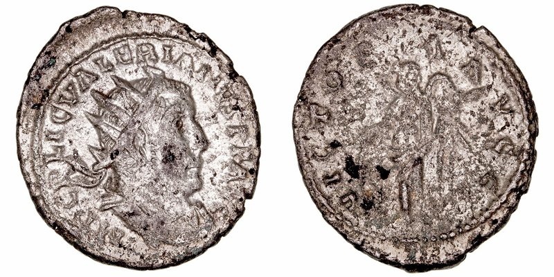 Valeriano I. Antoniniano. VE. (253-260). R/VICTORIA AVGG. 3.37g. RIC.127. Escasa...