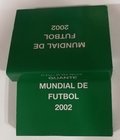 Juan Carlos I. 2000 Pesetas. AR. 2002. Serie de 2 monedas. Mundial Fútbol 2002 (Pelota y Guante). En estuche original, encapsulado y con certificado. ...