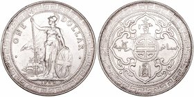 Gran Bretaña. Dólar de Comercio. AR. 1902. 26.87g. KM.T5. MBC.
