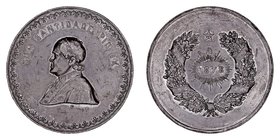 Vaticano. Medalla. Estaño. Pío IX, 1878. Grabador Preyer. 35.61g. 44.00mm. MBC.