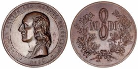 Medalla. AE. 1899. Sevilla recibe los restos de Colón, NO&DO. 50.00mm. MBC+.