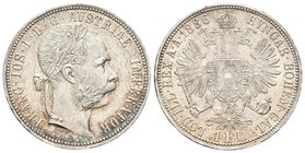 Austria. Franz Joseph I. 1 florín. 1886. (Km-2222). Ag. 12,33 g. Restos de brillo original. EBC+. Est...40,00.