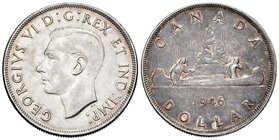 Canadá. George VI. 1 dollar. 1946. (Km-37). Ag. 23,27 g. EBC. Est...70,00.