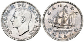Canadá. George VI. 1 dollar. 1949. (Km-47). Ag. 23,34 g. EBC+. Est...30,00.