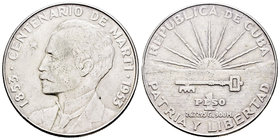 Cuba. 1 peso. 1953. (Km-29). Ag. 26,61 g. Pequeñas marcas. EBC-. Est...25,00.