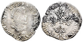 Francia. Luis XIII. 1/2 franco / Demi-franc. 1626. Toulouse. (Duplessy-1307). Ag. 6,77 g. Escasa. MBC. Est...200,00.