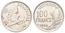 Francia. 100 francos. 1956. (Km-919.1). (Gad-897). Cu-Ni. 6,05 g. SC-. Est...60,00.