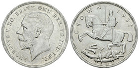 Gran Bretaña. George V. 1 corona. 1935. (Km-842). Ag. 28,23 g. EBC. Est...30,00.