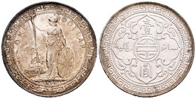 Gran Bretaña. George V. Trade dollar. 1898. (Km-Tn5). (Dav-407). Ag. 26,84 g. SC-. Est...90,00.
