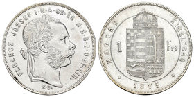 Hungría. Franz Joseph I. 1 florín. 1879. Kremnitz. KB. (Km-453.1). Ag. 12,33 g. Golpecitos en canto. EBC/EBC+. Est...30,00.