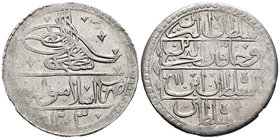 Imperio Otomano. Selim III. Yuzluk. 1204 H / 1789 (Año 3). (Km-507). Ag. 30,74 g. Restos de brillo original. EBC-. Est...40,00.