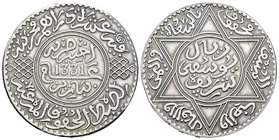Marruecos. Ali ibn Yusuf. 1 rial (1o0 dirhem). 1331 H (1912). París. (Km-Y33). Ag. 20,93 g. EBC-. Est...40,00.