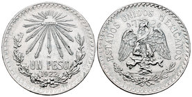 México. 1 peso. 1922. México. (Km-455). Ag. 16,63 g. EBC+. Est...30,00.