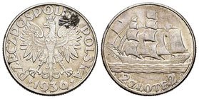 Polonia. 2 zlote. 1936. (Km-Y30). Ag. 4,44 g. EBC. Est...40,00.