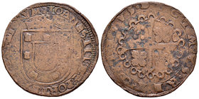 Portugal. Joao III. Patacao (10 reis). (Gomes-15.14). Ae. 17,55 g. Escasa. MBC-. Est...100,00.