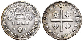 Portugal. Joao VI. Tostao. 1816-1826. (Km-352). (Gomes-09.01). Ag. 2,87 g. MBC+. Est...40,00.