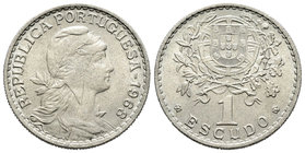 Portugal. 1 escudo. 1968. (Km-578). Cu-Ni. 7,78 g. Pátina. EBC+. Est...15,00.