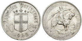 Portugal. 10 escudos. 1928. (Km-579). (Gomes-42.01). Ag. 12,46 g. SC-. Est...40,00.