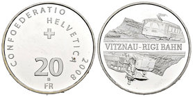 Suiza. 20 francos. 2008. Berna. B. (Km-128). Ag. 20,03 g. PROOF. Est...50,00.