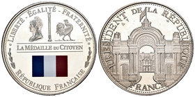 Francia. Medalla. Ag. 31,05 g. La Médaille du Citoyen. PROOF. Est...25,00.
