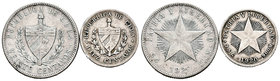 Cuba. Lote de 2 piezas de Cuba 1920, con valor 20 y 10 centavos. A EXAMINAR. MBC/MBC+. Est...50,00.