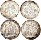Francia. Lote de 4 piezas de 10 francos, 1965, 1968, 1970 (2). A EXAMINAR. EBC/EBC+. Est...60,00.