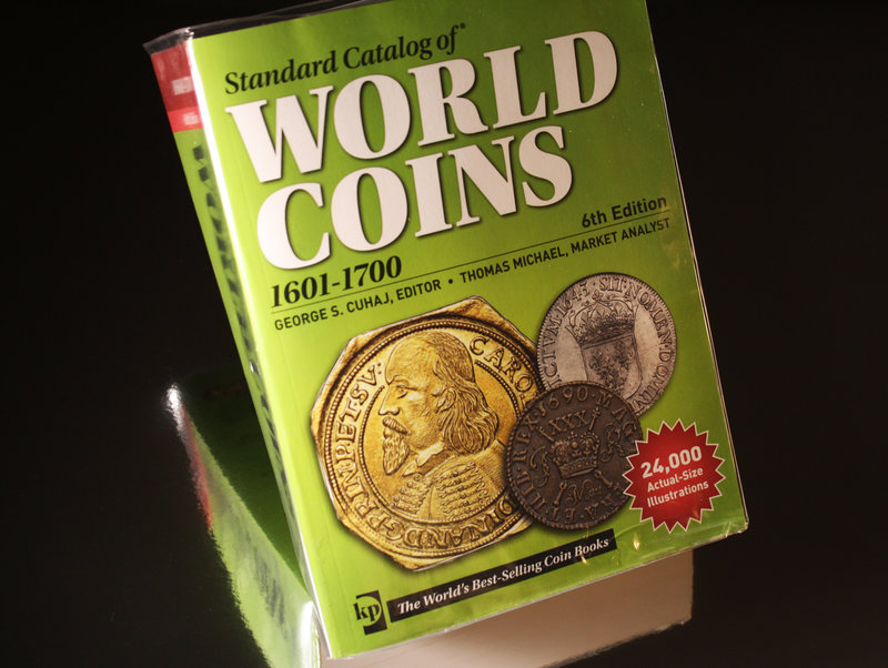 World Coins. Libro de las monedas mundiales de 1601-1700 con ilustraciones en bl...