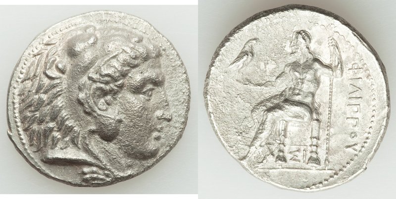 MACEDONIAN KINGDOM. Philip III Arrhidaeus (323-317 BC). AR tetradrachm (27mm, 16...