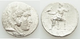 MACEDONIAN KINGDOM. Philip III Arrhidaeus (323-317 BC). AR tetradrachm (26mm, 16.26 gm, 12h). VF, rough. Lifetime issue of Sidon, under Ptolemy I Sote...