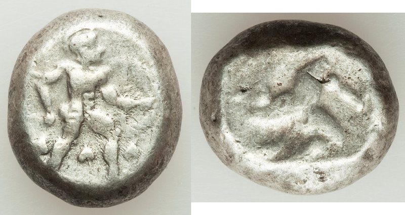 PAMPHYLIA. Aspendus. Ca. mid-5th century BC. AR stater (15mm, 10.92 gm). Choice ...