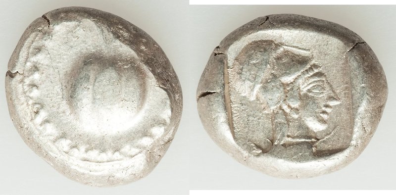 PAMPHYLIA. Side. Ca. 5th century BC. AR stater (19mm, 10.78 gm, 5h). VF. Ca. 430...