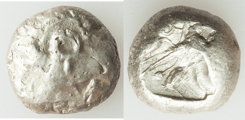 CYPRUS. Uncertain mint. Ca. early 5th century BC. AR stater (18mm, 10.88 gm, 12h...
