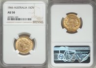 Victoria gold Sovereign 1866-SYDNEY AU50 NGC, Sydney mint, KM4. AGW 0.2353 oz.

HID09801242017