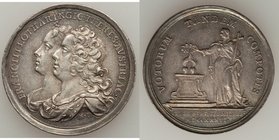 Franz III & Maria Theresa silver "Marriage" Medal MDCCXXXVI (1736) XF, Mont-1669, Julius-1580. 27.2mm. 6.46gm. FRANC III LOTHARINGIC THERES AVSTRIAC J...