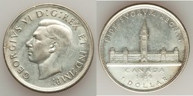 George VI 7-Piece Lot of Uncertified Assorted Dollars, 1) Dollar 1939 - AU (Cleaned), KM38. 36mm. 23.28gm 2) Dollar 1939 - AU, KM38. 36mm. 23.28gm 3) ...