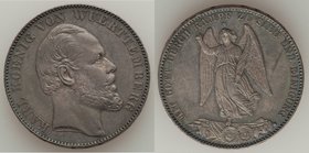 Württemberg. Karl I Taler 1871 UNC, KM620. 33mm. 18.53gm. Issued on the Victorious conclusion to the Franco-Prussian war. Old collector toning in deep...