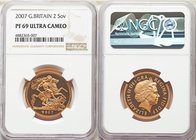 Elizabeth II gold Proof 2 Pounds 2007 PR69 Ultra Cameo NGC, KM1072. Mintage: 2,500. AGW 0.4707 oz.

HID09801242017