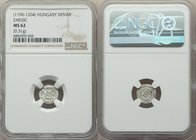 Emerich Denar ND (1196-1204) MS62 NGC, Husz-74. 11.3mm. 0.31gm. Lettering in three lines HE | NRIC | VS / Dot either side of Rx in inner circle. Amazi...