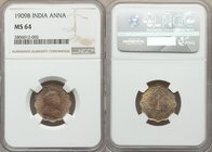 British India. Edward VII Anna 1909-B MS64 NGC, Bombay mint, KM504.

HID09801242017
