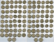 50-Piece Lot of Uncertified Dirhams, Includes 50 coins, of mostly Kaykhusraw III (AH 663-687 / AD 1265-1283), Mas'ud II (AH 679-697 / AD 1280-1298) an...
