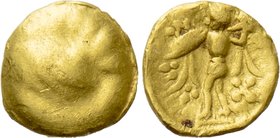 CENTRAL EUROPE. Boii. GOLD 1/24 Stater (2nd-1st centuries BC). "Athena Alkis" type.