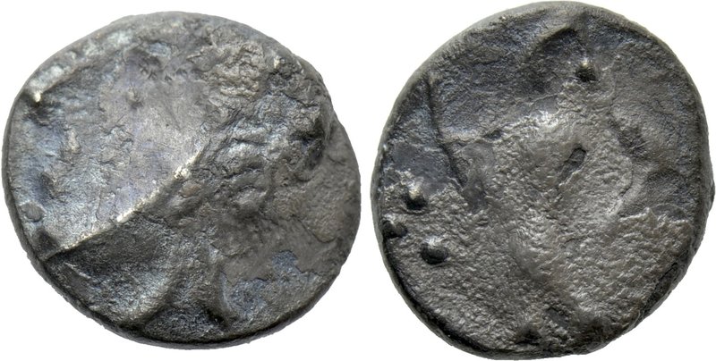 EASTERN EUROPE. Noricum (1st century BC). Obol. 

Obv: Stylized head left [deg...