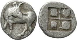 GREEK. Uncertain. Hemiobol (Circa 5th century BC).