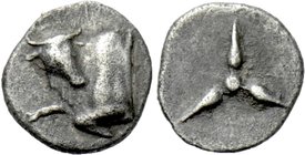 GREEK. Uncertain. Hemiobol (4th/rd century BC).
