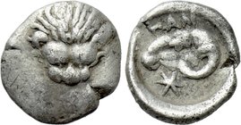 CIMMERIAN BOSPOROS. Pantikapaion. Hemiobol (Circa 390-380 BC).
