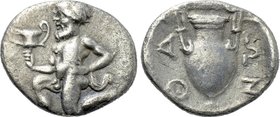 THRACE. Thasos. Trihemiobol (Circa 412-404 BC).