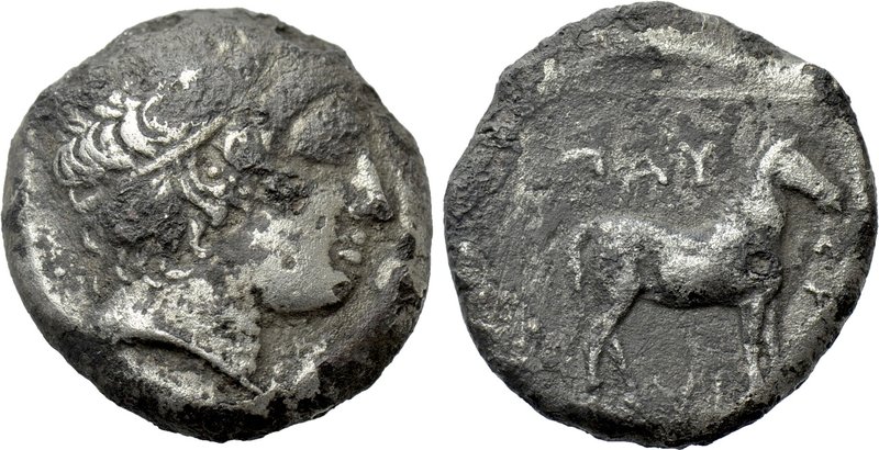 KINGS OF MACEDON. Pausanias (Circa 395/4-393 BC). Fourrée Stater. Aigai or Pella...