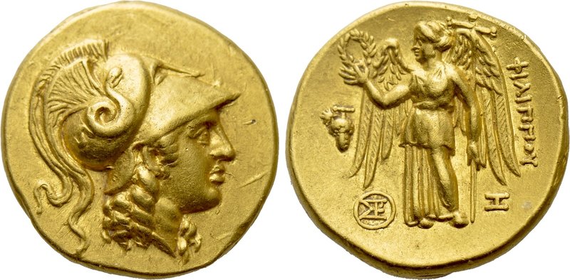 KINGS OF MACEDON. Philip III Arrhidaios (323-317 BC). GOLD Stater. Arados (?).
...